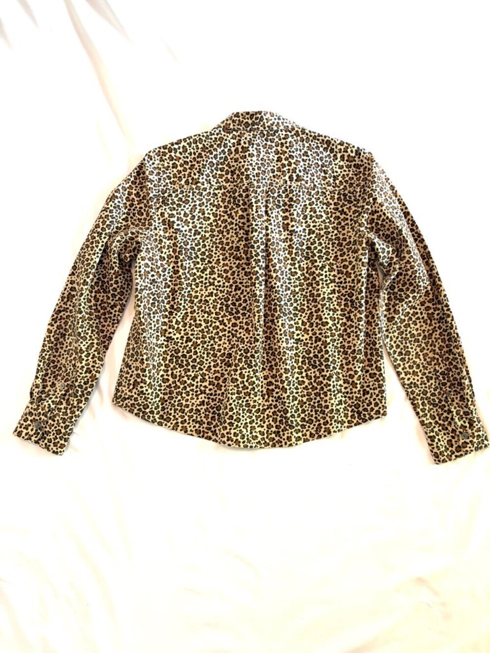 J Crew leopard print blouse XS cotton stretch - Picture 5 of 9